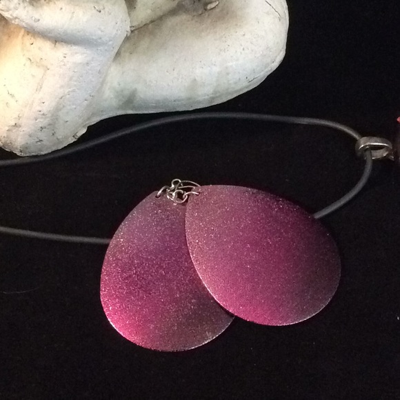 🐞 Incredible Orgonite crown chakra pendant & chrome earring set - Picture 6 of 10